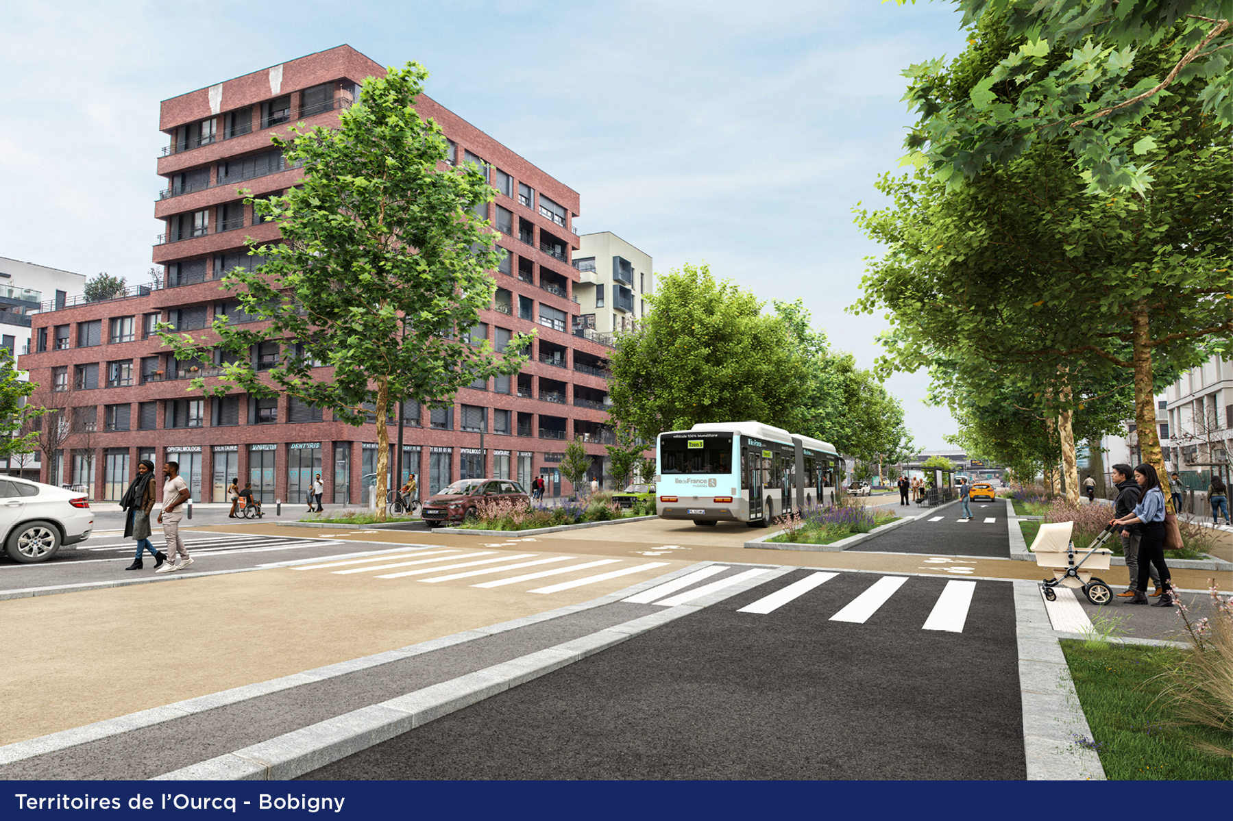 Le Tzen 3 à Bobigny (intentions d'aménagements)