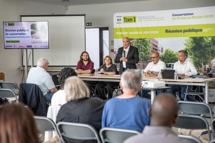 Réunion publique de concertation à Bobigny le mardi 10 juin 2025 ©Département de la Seine-Saint-Denis