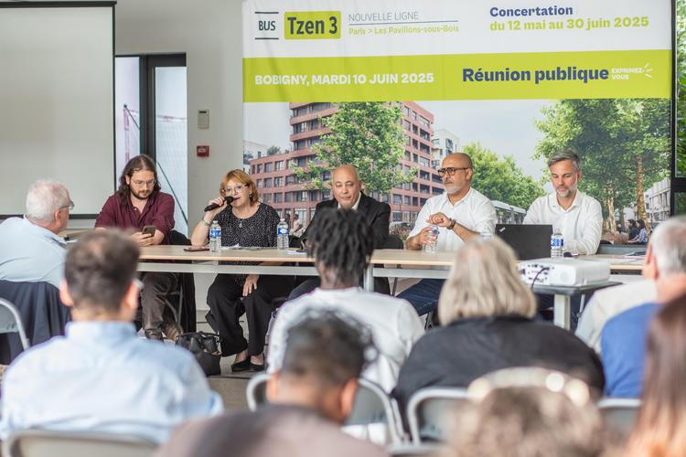 Réunion publique de concertation à Bobigny le mardi 10 juin 2025 ©Département de la Seine-Saint-Denis