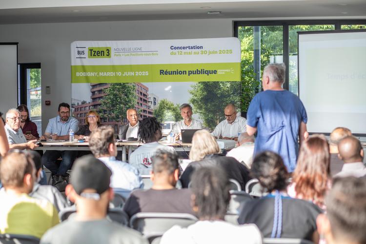 Réunion publique de concertation à Bobigny le mardi 10 juin 2025 ©Département de la Seine-Saint-Denis