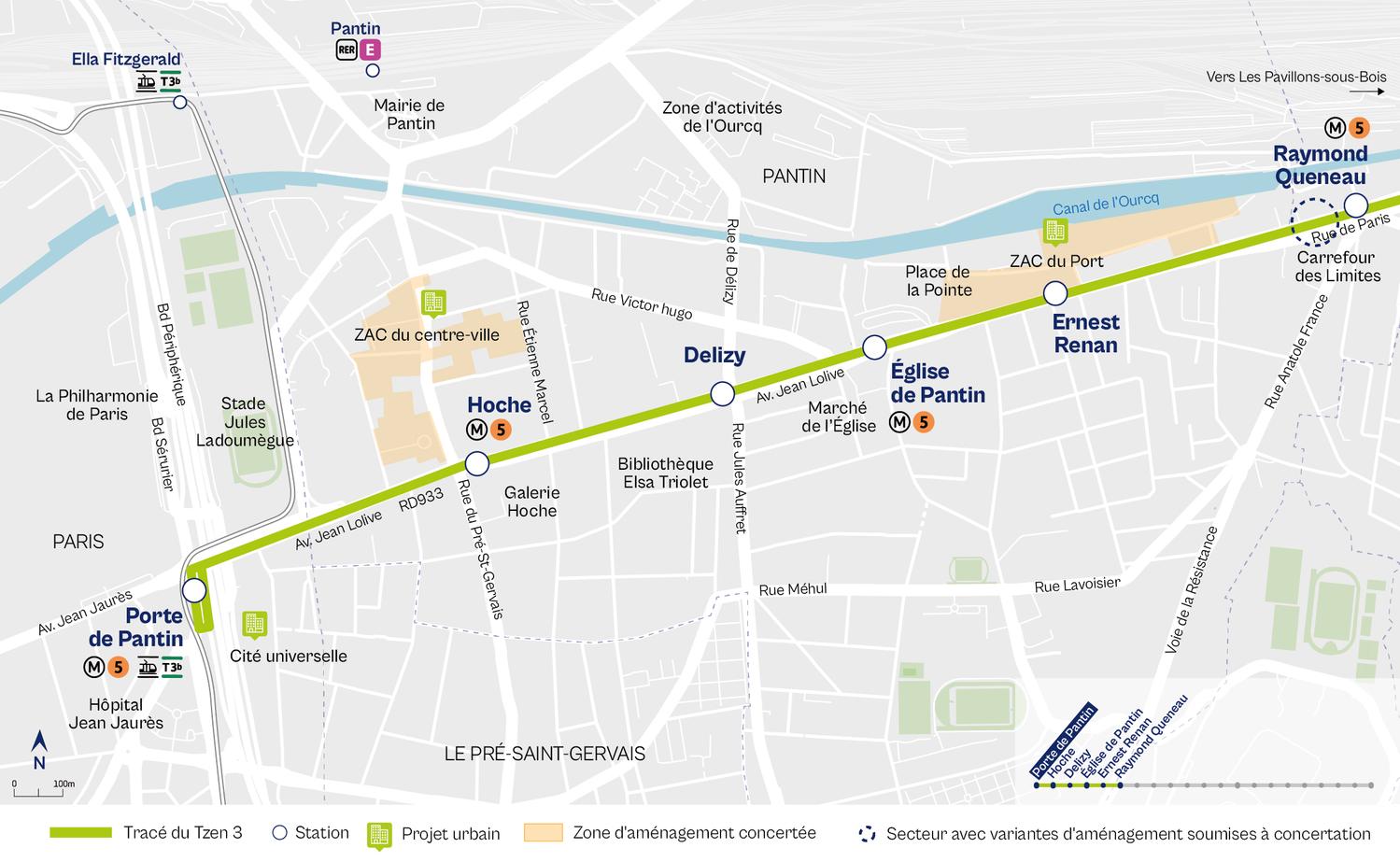 Le Tzen 3 à Paris et Pantin