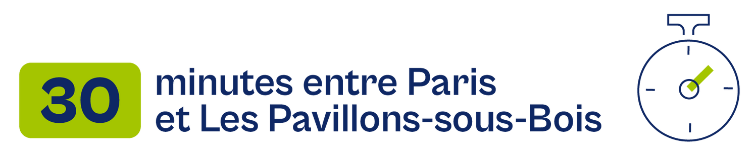 Chiffre-clé 30 minutes ©Département de la Seine-Saint-Denis